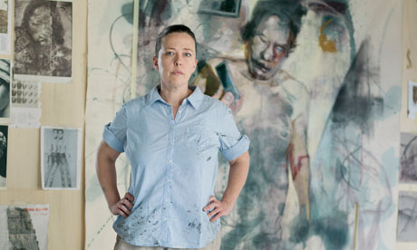 Jenny Saville in her Oxford studio